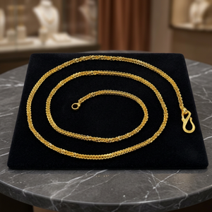 Wholesale 14K 18K 24K Micro Gold Plated Beaded <b>Chain</b> Necklaces, Modern <b>Chain</b> Design, Fashion <b>Chains</b> Necklaces, Brass Gold <b>Chain</b> - Product Image 3