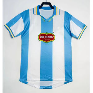 Maillot de football rétro Lazio domicile 1999/00 imprimé, col rond, manches courtes, polyester/nylon, séchage rapide, uniforme européen - Product Image 1