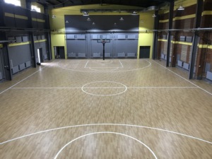 Chất lượng cao sân bóng rổ bóng Cứng Thể Thao sàn gỗ FIBA cố định nổi - Product Image 3