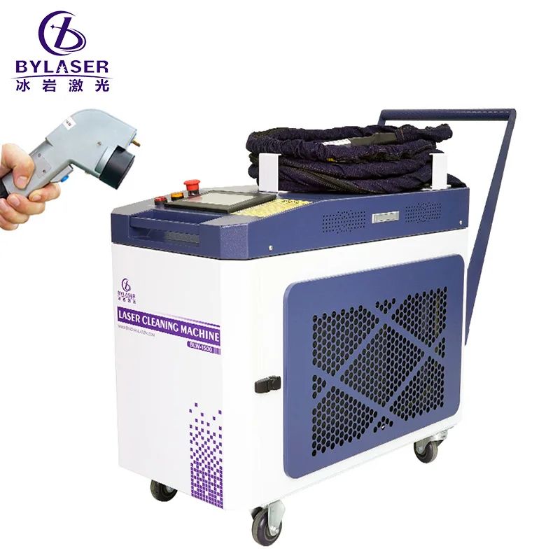 Bing Yan High Speed Laser Cleaning Machine Laser Rust Removal Machine Laser Cleaner 1500w for Metal Oxide