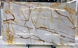 Quartzite naturel exotique de qualité supérieure, impression bleue Rome, poli, imperméable, grande dalle de pierre, hôtel moderne, villa, appartement - Product Image 6