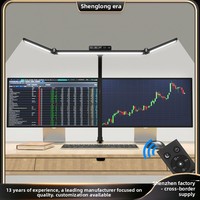 Lampe de bureau LED à double tête Senya-Pro, barre lumineuse à clipser pour écran, rechargeable par USB, contrôle tactile, intensité réglable, protection des yeux, lecture au bureau, CRI
