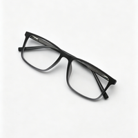 Montures de lunettes carrées vintage à monture complète, lunettes optiques classiques