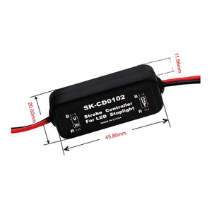 ตัวควบคุมไฟแฟลชแรงดันกว้าง Skyearth 9-30V โมดูลไฟเบรก LED ไฟเลี้ยวกระพริบ ใช้ได้กับรถยนต์ รถบรรทุก รถจักรยานยนต์ - Product Image 2