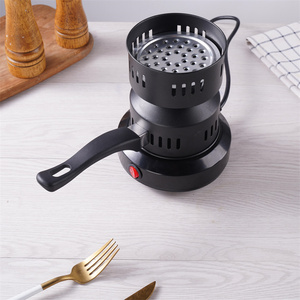 Allume-charbon électrique portable 220V 500W noir avec <span class=keywords><strong>plaque</strong></span> chauffante à spirale et logo personnalisé - Product Image 2