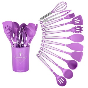 Premium Silicone <b>Kitchen</b> <b>Utensils</b> Spoon Whisk <b>Kitchen</b> Tools <b>Kitchen</b> <b>Utensils</b> Set with <b>Holder</b> - Product Image 2