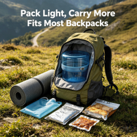 Conteneur anti-ours classique réglable pour la randonnée et le camping, extensible et pliable, pour le stockage de nourriture résistant aux ours