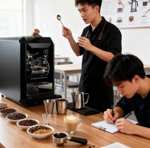 산토커 X3 100g 300g 500g 600g 소형 커피 로스팅 머신 가정용 산토커 커피 로스터 머신 소형 샘플 정전기 방지 - Product Image 1