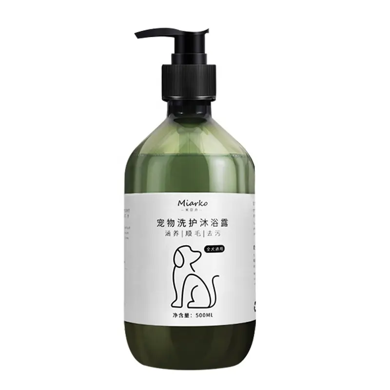 500ml Pet Deodorant tı yıkama bakım setleri saç pire derin temizlik uzun ömürlü koku köpek şampuan ve saç kremi Pet bakım malzemeleri