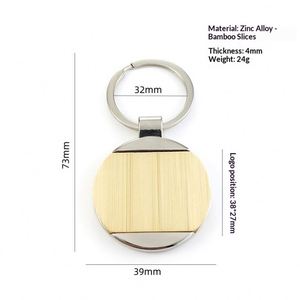 Promotional Blank Souvenirs Custom Metal <b>Keychain</b> <b>Personalized</b> Wholesale Wood Keyrings Business Advertising Promotional Gifts - Product Image 2