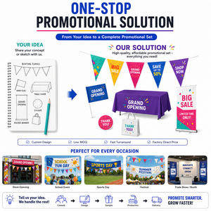 Guirlande de fanions personnalisée avec logo, décoration de fête, drapeau triangulaire, bannière pour événements en extérieur et en intérieur, festivals, célébrations, vente en gros - Product Image 6