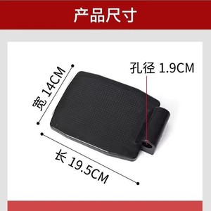 Pédales de fauteuil roulant Yibaikang en ABS antidérapantes, en plastique épaissi, avec tige et vis, pour fauteuil roulant manuel - Product Image 2