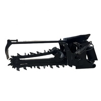Mini daya dilacak chainsaw trencher rantai lampiran untuk mini excavator