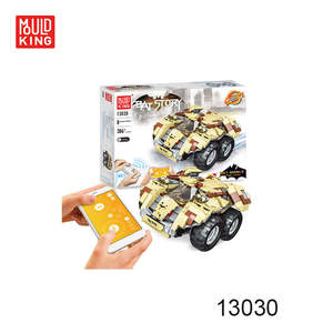 Mould King 13030 2.4G APP Télécommande Blocs de construction Jouet Technologie <span class=keywords><strong>Batmobile</strong></span> DIY Assemblage Blocs de construction Jouet Cadeau - Product Image 3