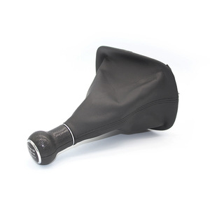 Volkswagen Passat B5 Gear <b>Shift</b> <b>Knob</b> Leather 5 Speed 6 Speed Black Car Accessory - Product Image 1