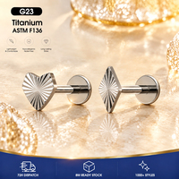 Thorrk Hypoallergenic Titanium Jewelry Snug Industrial Thread Summer Jewelry Bridal Jewelry