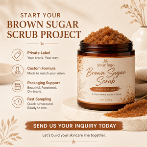 Exfoliante Corporal de Azúcar Moreno que Elimina la Piel Muerta Persistente, Deja una Piel Delicada y Suave, Hidrata y Nutre, para Todo Tipo de Piel - Product Image 2