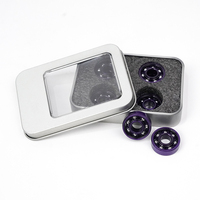 Custom Package Anodized 608RS ABEC-7 Chrome Steel Deep Groove Double Row Skateboard Bearings