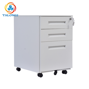 Wholesale Steel Mobile Filing <b>Cabinet</b> with Wheels <b>Lockable</b> Desk Office Document <b>Storage</b> Pedestal for Warehouse Use 3-Drawer - Product Image 1