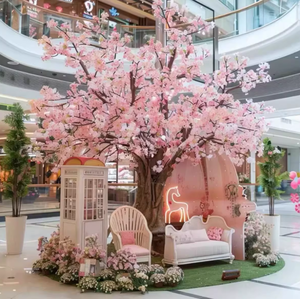 Grande Ramo di Ciliegio Giapponese Bianco e Rosa, Albero Artificiale in Fibra di Vetro Resistente ai Raggi UV, Ecologico e Altamente Realistico - Product Image 5