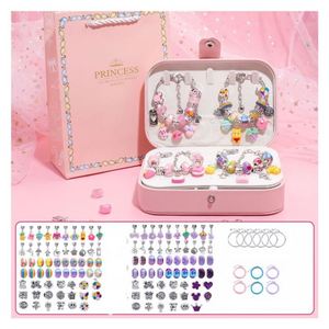 Wholesale 2025 New Trend Educational DIY Jewelry Making Toys Kit Bulk <b>Beaded</b> Bracelet Supplies 66pcs <b>Plastic</b> Charms 3+ Years - Product Image 5