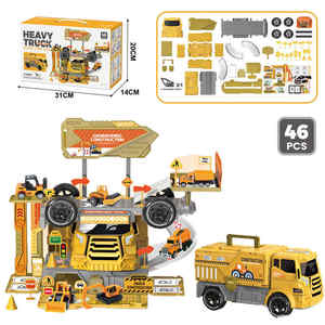 Nouveau design piste d'assemblage jouets déformation voiture scène portable ensemble de parking en plastique - Product Image 4