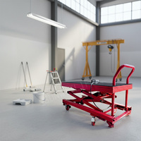 Plateforme de travail mobile électrique hydraulique pliable et portable de 1,4 m, capacité 250 kg, pour la décoration, 120*50 cm