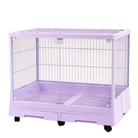 Cage pour animaux de compagnie multicolore en métal durable avec roue Cage pour animaux de compagnie Cage pour lapins Cage pour hamsters à vendre