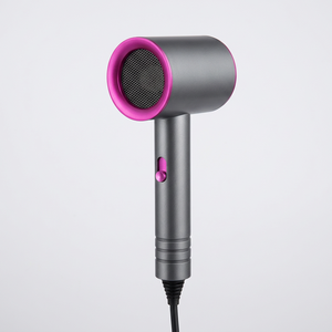 Sèche-cheveux électrique en plastique style salon, séchage ionique à lumière bleue 4D avec buse concentratrice pour usage domestique et en dortoir - Product Image 1