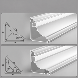 Aucun <span class=keywords><strong>plafond</strong></span> suspendu requis <span class=keywords><strong>pour</strong></span> la rénovation intérieure de maisons modernes : profilé de corniche en alliage d'aluminium <span class=keywords><strong>pour</strong></span> bande LED à montage en surface - Product Image 4