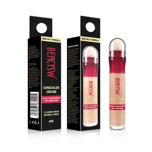 Vente en gros correcteur maquillage gomme imperméable personnalisée liquide de lissage des rides crème à couvrance totale fond de teint personnalisé