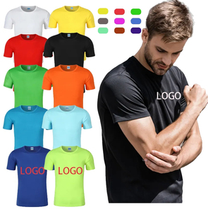 <span class=keywords><strong>Custom</strong></span> il tuo <span class=keywords><strong>Design</strong></span> T-shirt a girocollo sfuso in bianco T-shirt da uomo traspirante e traspirante da uomo sport in poliestere T-shirt con Logo - Product Image 2