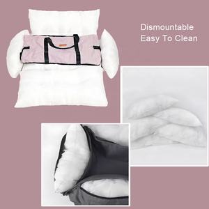 Viaje al aire libre cuatro estaciones perro coche sofá cama moderno mascota gato coche Booster suave seguridad hebilla asiento de coche perros pequeños gatos con perro plomo - Product Image 6