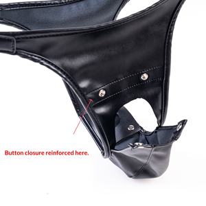 Ropa Interior Masculina con Jaula para Pene Desmontable, Tapón <span class=keywords><strong>Anal</strong></span> Sin Vibración, Pantalones de Cuero, Juguetes para Masturbación y Coqueteo, Modelo al por Mayor - Product Image 6