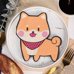 Nouvelle collection d'<span class=keywords><strong>Amazon</strong></span> : Serviettes en papier en forme de chien de dessin animé, décorations de table pour les fêtes d'<span class=keywords><strong>anniversaire</strong></span> des enfants, Noël, Halloween - Product Image 1