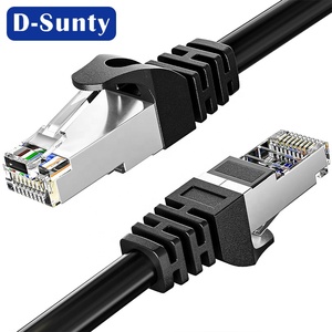 สายแพทช์อีเธอร์เน็ต OEM Cat6a S/FTP BC 26AWG 4 คู่ RJ45 8P8C สายแลนสีดำ 3 ม. 10 ม. ได้มาตรฐาน RoHS - Product Image 6