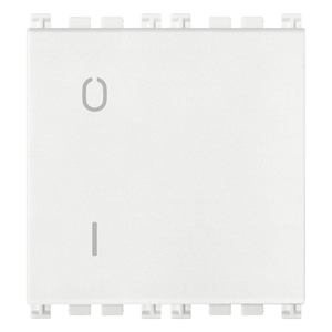 2P 16AX White Wall <b>Switch</b> 5.3cm Height 4.3cm Width 5.1cm Length - Product Image 1