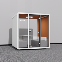 Offre Spéciale : Salle de Réunion Insonorisée Moderne pour Bureau, Série Professionnelle Colorée, Cabine Insonorisée pour Étude, Bureau Mobile pour Immeuble de Bureaux