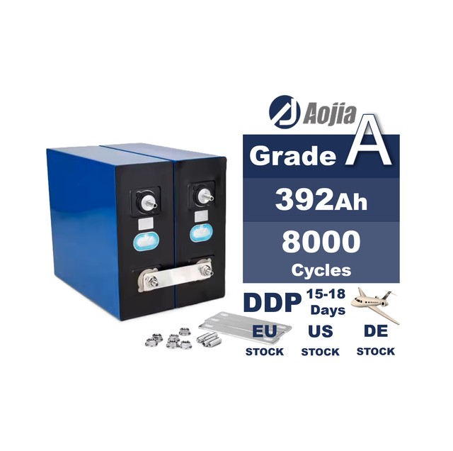 Prismatic LiFePO4 392Ah 3.2V Lithium Battery for Solar Energy Storage with 8000 Cycles and -30~60 Operation