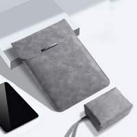 Housse d'ordinateur portable légère et portable pour MacBook Air 13/13.6/14.2 pouces M1/M2/M3 Pro A2442 A2779 en cuir PU givré antichoc