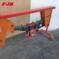 Suspension de semi-remorque à deux essieux de type allemand en acier forgé intégral JUXIN, suspension robuste avec ressorts à lames