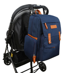 カスタマイズされたロゴ高品質ファッション防水ポータブルママ旅行おむつバッグバックパックベビーバッグ変化するステーション付き - Product Image 3