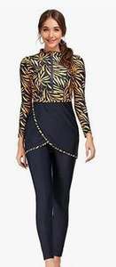 Maillot de <span class=keywords><strong>bain</strong></span> musulman Femmes Modeste Patchwork Hijab Manches Longues Sport Maillot de <span class=keywords><strong>bain</strong></span> 3pcs Islamic Burkinis Wear Maillots de <span class=keywords><strong>bain</strong></span> - Product Image 6