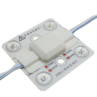 Module LED à réflexion diffuse 220V 3030, 68 * 68mm, 4 LED, plaque lumineuse carrée, film souple, source de lumière de plafond, boîte de source lumineuse