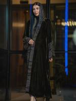 Abaya élégante et respirante en laine pour femme, manches longues, broderie florale, dentelle, design ouvert, inspirée de l'Arabie Saoudite, robe musulmane pour le printemps
