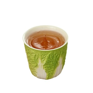 Tasse à thé individuelle en céramique Dehua, style Jade Porcelaine Gras de Mouton, modèle Cabbage Master Cup, pour service à thé Kung Fu de style chinois moderne - Product Image 5