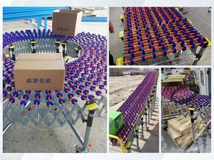 Esnek yerçekimi genişletilebilir makaralı konveyör karton çanta paketleri boşaltma taşımacılığı için güç yok - Product Image 6