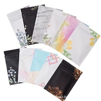 Sac d'emballage réutilisable en aluminium à fermeture éclair, mini pochette plate, pour boîte surprise, bijoux, cadeaux, aliments - Sérigraphié Lvyinyin