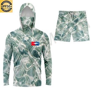 Chemise de pêche à manches longues pour homme avec logo personnalisé, protection UV UPF50+, vêtements de pêche en plein air - Product Image 3