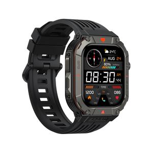 Montre intelligente étanche GPS d'extérieur Y28 1.96 AMOLED 5ATM Boussole 100 modes sportifs Fréquence cardiaque Lampe de poche Course à pied Cyclisme Randonnée - Product Image 1
